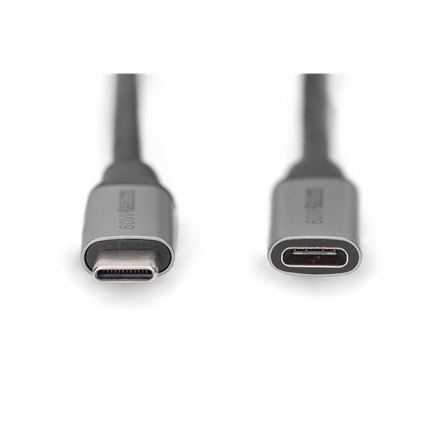 Digitus | Przedłużacz USB | Żeńskie | 24-pinowe USB-C | Męskie | Czarne | 24-pinowe USB-C | 1 m Digitus | Przedłużacz USB | Żeńskie | 24-pinowe USB-C | Męskie | Czarne | 24-pinowe USB-C | 1 m