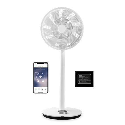 Duux | Smart Fan | Whisper Flex Smart with Battery Pack | Stand Fan | White | Diameter 34 cm | Number of speeds 26 | Oscillation Duux | Smart Fan | Whisper Flex Smart with Battery Pack | Stand Fan | White | Diameter 34 cm | Number of speeds 26 | Oscillation
