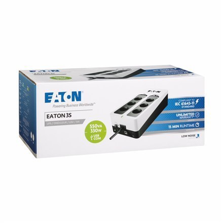 Eaton | UPS | 3S 550 DIN | 550 VA | 330 W | V Eaton | UPS | 3S 550 DIN | 550 VA | 330 W | V