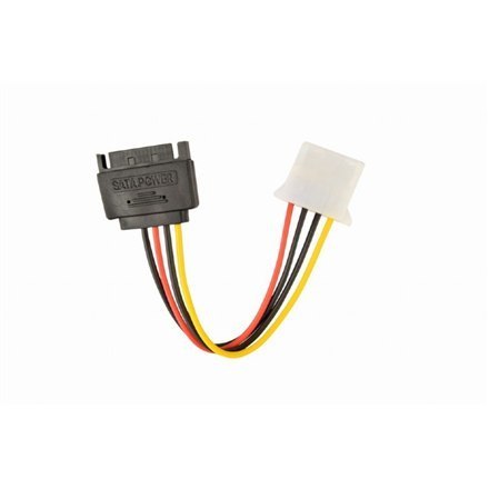 Gembird | Adapter zasilania | 4 pinowe zasilanie wewnętrzne | 15 pinowe zasilanie Serial ATA | 0,15 m Gembird | Adapter zasilania | 4 pinowe zasilanie wewnętrzne | 15 pinowe zasilanie Serial ATA | 0,15 m