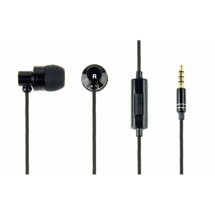 Gembird | Metalowe słuchawki z mikrofonem "Paris" | Wbudowany mikrofon | 3,5 mm | Czarny Gembird | Metalowe słuchawki z mikrofonem "Paris" | Wbudowany mikrofon | 3,5 mm | Czarny
