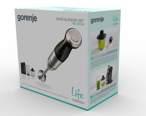 Gorenje | HBC807QB | 800 W | Blender | Hand Blender | Number of speeds Variable | Chopper | Black Gorenje | HBC807QB | 800 W | Blender | Hand Blender | Number of speeds Variable | Chopper | Black