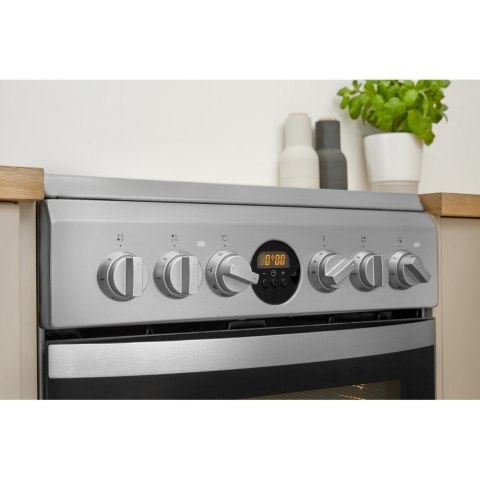 INDESIT | Kuchenka | IS5V8CHX/E | Typ płyty Vitroceramic | Typ piekarnika Electric | Stal nierdzewna | Szerokość 50 cm | Grillow INDESIT | Kuchenka | IS5V8CHX/E | Typ płyty Vitroceramic | Typ piekarnika Electric | Stal nierdzewna | Szerokość 50 cm | Grillow