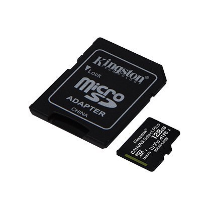 Kingston | Canvas Select Plus | UHS-I | 128 GB | MicroSDXC | Flash memory class 10 | SD Adapter Kingston | Canvas Select Plus | UHS-I | 128 GB | MicroSDXC | Flash memory class 10 | SD Adapter