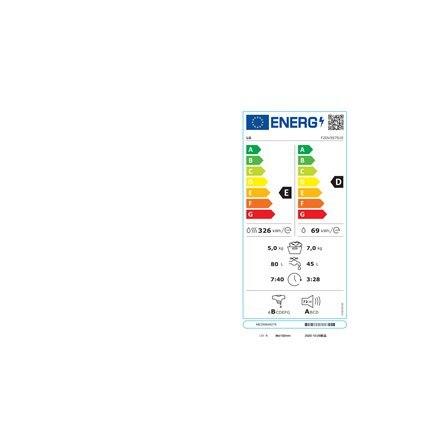 LG | F2DV5S7S1E | Pralka z suszarką | Klasa efektywności energetycznej D | Ładowana od frontu | Pojemność prania 7 kg | 1200 obr LG | F2DV5S7S1E | Pralka z suszarką | Klasa efektywności energetycznej D | Ładowana od frontu | Pojemność prania 7 kg | 1200 obr