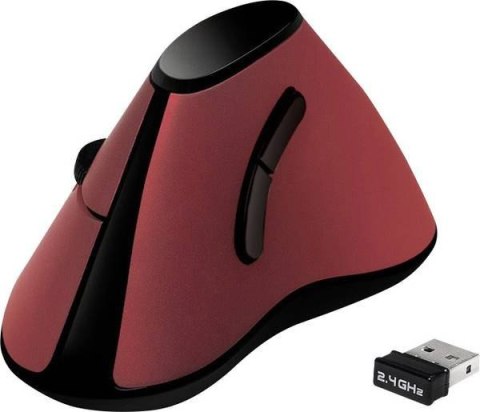 Logilink | Ergonomiczna mysz pionowa | ID0159 | Optyczna | Bezprzewodowa | Czerwona Logilink | Ergonomiczna mysz pionowa | ID0159 | Optyczna | Bezprzewodowa | Czerwona