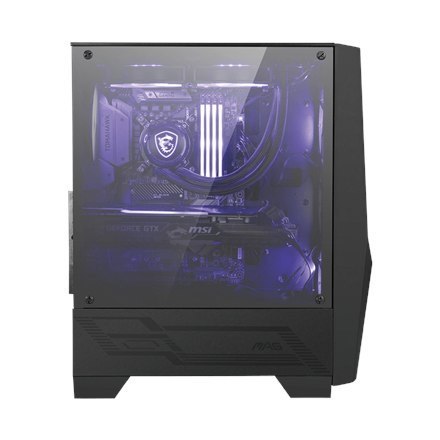 MSI MAG FORGE 100M PC Case, Mid-Tower, USB 3.2, Black MSI | MAG FORGE 100M | Black | ATX | Power supply included No MSI MAG FORGE 100M PC Case, Mid-Tower, USB 3.2, Black MSI | MAG FORGE 100M | Black | ATX | Power supply included No