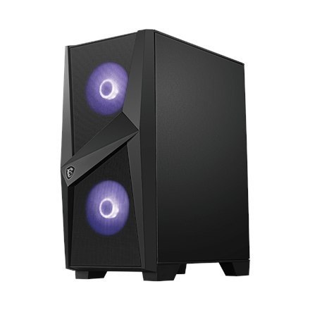 MSI MAG FORGE 100M PC Case, Mid-Tower, USB 3.2, Black MSI | MAG FORGE 100M | Black | ATX | Power supply included No MSI MAG FORGE 100M PC Case, Mid-Tower, USB 3.2, Black MSI | MAG FORGE 100M | Black | ATX | Power supply included No