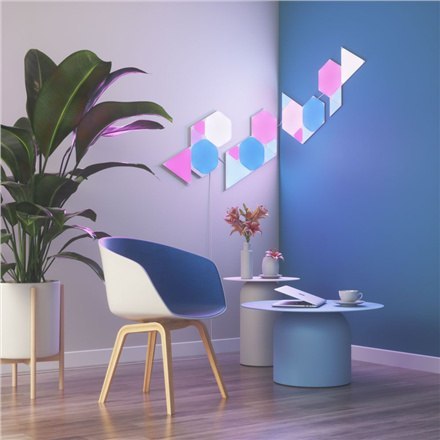 Nanoleaf | Shapes Triangles Mini Expansion Pack (10 panels) | 1 x 0.54 W | 16M+ colours | 2.4GHz WiFi b/g/n; Nanoleaf | Shapes Triangles Mini Expansion Pack (10 panels) | 1 x 0.54 W | 16M+ colours | 2.4GHz WiFi b/g/n;