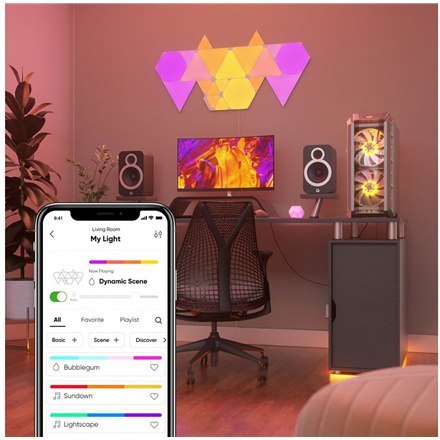 Nanoleaf | Shapes Triangles Mini Expansion Pack (10 panels) | 1 x 0.54 W | 16M+ colours | 2.4GHz WiFi b/g/n; Nanoleaf | Shapes Triangles Mini Expansion Pack (10 panels) | 1 x 0.54 W | 16M+ colours | 2.4GHz WiFi b/g/n;