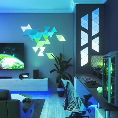 Nanoleaf | Shapes Triangles Mini Expansion Pack (10 panels) | 1 x 0.54 W | 16M+ colours | 2.4GHz WiFi b/g/n; Nanoleaf | Shapes Triangles Mini Expansion Pack (10 panels) | 1 x 0.54 W | 16M+ colours | 2.4GHz WiFi b/g/n;