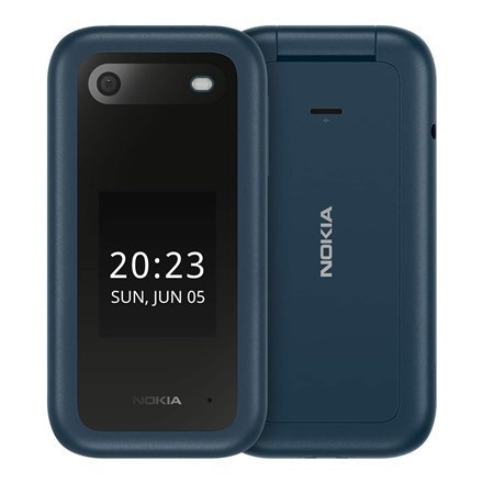 Nokia | 2660 Flip | Niebieski | 2.8 " | TFT LCD | 240 x 320 | Unisoc | 0.128 GB | Dual SIM | Nano-SIM | Tak | Aparat główny 0.3 Nokia | 2660 Flip | Niebieski | 2.8 " | TFT LCD | 240 x 320 | Unisoc | 0.128 GB | Dual SIM | Nano-SIM | Tak | Aparat główny 0.3