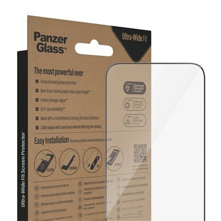 PanzerGlass | Ochraniacz ekranu - szkło | Apple iPhone 14 Pro Max | Politereftalan etylenu (PET) | Czarny | Przezroczysty PanzerGlass | Ochraniacz ekranu - szkło | Apple iPhone 14 Pro Max | Politereftalan etylenu (PET) | Czarny | Przezroczysty