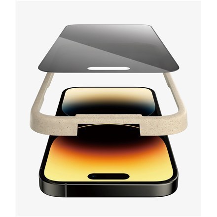PanzerGlass | Ochraniacz ekranu - szkło - z filtrem prywatności | Apple iPhone 14 Pro | Czarny | Przezroczysty PanzerGlass | Ochraniacz ekranu - szkło - z filtrem prywatności | Apple iPhone 14 Pro | Czarny | Przezroczysty