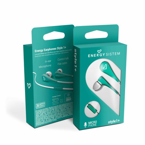 Energy Sistem Earphones Style 1+, Mint Energy Sistem | Style 1+ | Earphones | Wired | In-ear | Microphone | Mint Energy Sistem Earphones Style 1+, Mint Energy Sistem | Style 1+ | Earphones | Wired | In-ear | Microphone | Mint