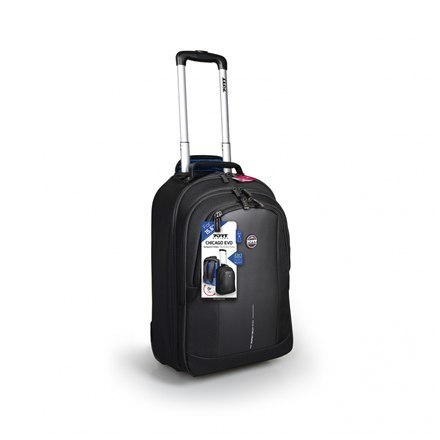 PORT DESIGNS | Pasuje do rozmiaru 15,6 " | CHICAGO EVO | 170231 | Plecak/Roller | Czarny PORT DESIGNS | Pasuje do rozmiaru 15,6 " | CHICAGO EVO | 170231 | Plecak/Roller | Czarny