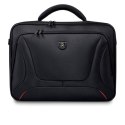 PORT DESIGNS | Pasuje do rozmiaru 17,3 " | Courchevel | Messenger - Briefcase | Czarny | Pasek na ramię
