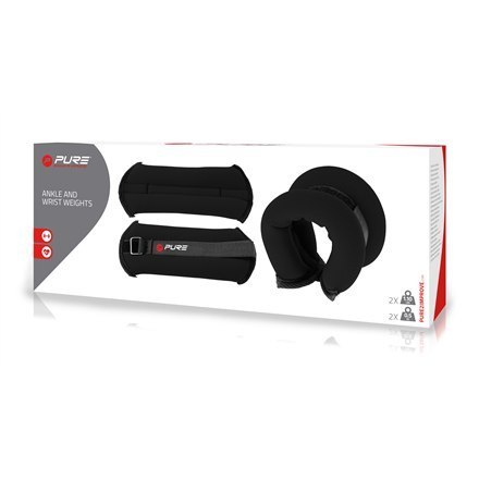 Pure2Improve | Obciążniki na kostki i nadgarstki, 2x0,5 kg | 1,014 kg | Czarny Pure2Improve | Obciążniki na kostki i nadgarstki, 2x0,5 kg | 1,014 kg | Czarny