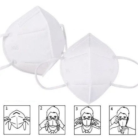 Respirator gąbkowy, maska ochronna jednorazowa FFP2, 2 szt. Respirator gąbkowy, maska ochronna jednorazowa FFP2, 2 szt.