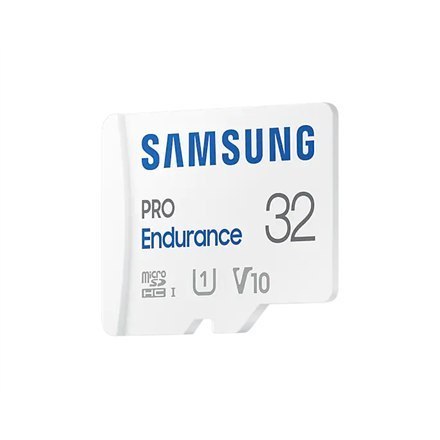 Samsung | PRO Endurance | MB-MJ32KA/EU | 32 GB | Karta pamięci microSD | Pamięć flash klasy U1, V10, Class 10 | Adapter SD Samsung | PRO Endurance | MB-MJ32KA/EU | 32 GB | Karta pamięci microSD | Pamięć flash klasy U1, V10, Class 10 | Adapter SD