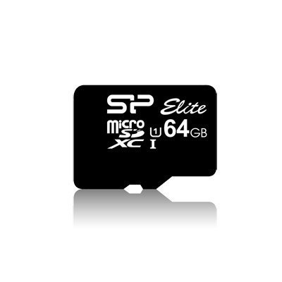 Silicon Power | Elite UHS-I | 64 GB | MicroSDXC | Pamięć flash klasy 10 | Adapter SD Silicon Power | Elite UHS-I | 64 GB | MicroSDXC | Pamięć flash klasy 10 | Adapter SD