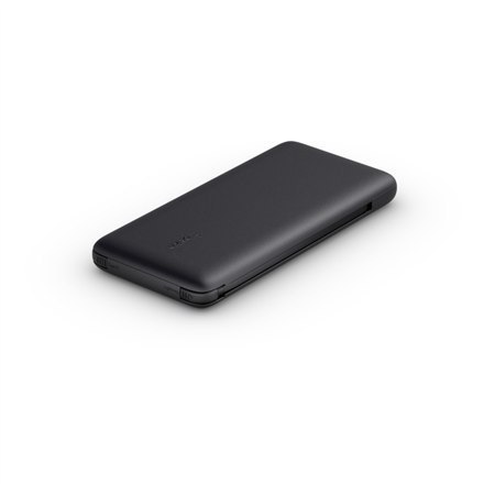 Belkin | BOOST CHARGE Plus Power Bank | 10000 mAh | Zintegrowane kable LTG i USB-C | Czarny Belkin | BOOST CHARGE Plus Power Bank | 10000 mAh | Zintegrowane kable LTG i USB-C | Czarny