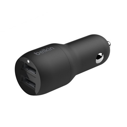 Belkin | BOOST CHARGE | Podwójna ładowarka samochodowa USB-A 24W + kabel USB-A do Lightning Belkin | BOOST CHARGE | Podwójna ładowarka samochodowa USB-A 24W + kabel USB-A do Lightning