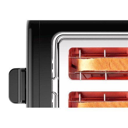 Bosch | TAT3P423 | DesignLine Toaster | Power 970 W | Number of slots 2 | Housing material Stainless steel | Black Bosch | TAT3P423 | DesignLine Toaster | Power 970 W | Number of slots 2 | Housing material Stainless steel | Black