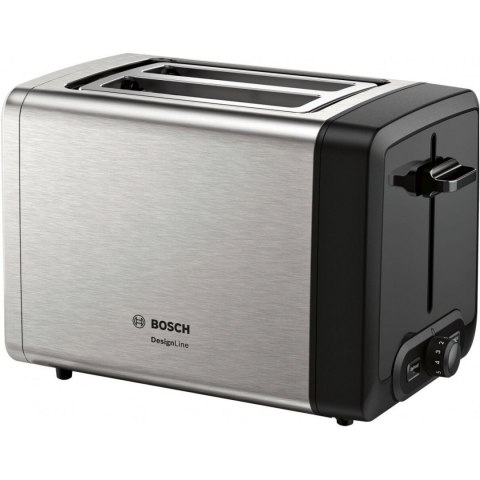 Bosch | TAT4P420 | DesignLine Toaster | Power 970 W | Number of slots 2 | Housing material Stainless Steel | Stainless steel/Bla Bosch | TAT4P420 | DesignLine Toaster | Power 970 W | Number of slots 2 | Housing material Stainless Steel | Stainless steel/Bla