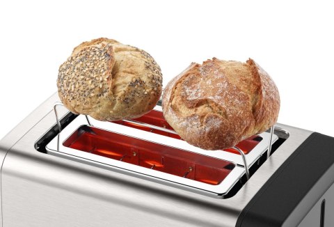 Bosch | TAT4P420 | DesignLine Toaster | Power 970 W | Number of slots 2 | Housing material Stainless Steel | Stainless steel/Bla Bosch | TAT4P420 | DesignLine Toaster | Power 970 W | Number of slots 2 | Housing material Stainless Steel | Stainless steel/Bla