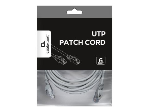Cablexpert UTP Cat6 Patch cord, grey, 5 m Cablexpert Cablexpert UTP Cat6 Patch cord, grey, 5 m Cablexpert