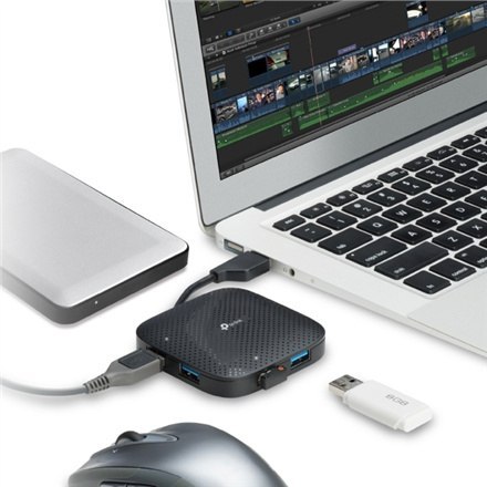 TP-LINK | 4-portowy przenośny koncentrator USB 3.0 | UH400 | Mbit/s TP-LINK | 4-portowy przenośny koncentrator USB 3.0 | UH400 | Mbit/s