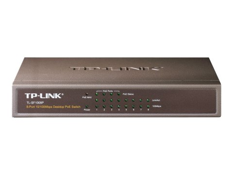 TP-LINK | Switch | TL-SF1008P | Niezarządzalny | Desktop | Ilość portów 10/100 Mb/s (RJ-45) 8 | Ilość portów 1 Gb/s (RJ-45) | Il TP-LINK | Switch | TL-SF1008P | Niezarządzalny | Desktop | Ilość portów 10/100 Mb/s (RJ-45) 8 | Ilość portów 1 Gb/s (RJ-45) | Il