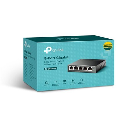 TP-LINK | Switch | TL-SG105PE | Niezarządzalny | Desktop | Mbit/s | Ilość portów 10/100 Mbps (RJ-45) | Typ anteny | Ilość portów TP-LINK | Switch | TL-SG105PE | Niezarządzalny | Desktop | Mbit/s | Ilość portów 10/100 Mbps (RJ-45) | Typ anteny | Ilość portów