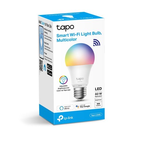 TP-LINK | Tapo L530E | Inteligentna żarówka Wi-Fi | Wielokolorowa TP-LINK | Tapo L530E | Inteligentna żarówka Wi-Fi | Wielokolorowa