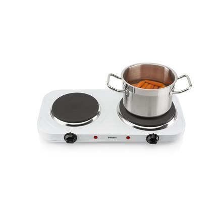 Tristar | Free standing table hob | KP-6245 | Number of burners/cooking zones 2 | Rotary | White | Electric Tristar | Free standing table hob | KP-6245 | Number of burners/cooking zones 2 | Rotary | White | Electric