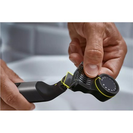 Trymer do włosów, twarzy i ciała Philips QP6551/15 OneBlade Pro | Bezprzewodowy, Mokry i Suchy, 14 Długości Strzyżenia | Czarno- Trymer do włosów, twarzy i ciała Philips QP6551/15 OneBlade Pro | Bezprzewodowy, Mokry i Suchy, 14 Długości Strzyżenia | Czarno-