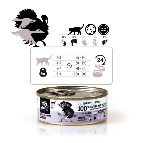 3Coty TURKEY + GOOSE for Adult cats 80g 3Coty TURKEY + GOOSE for Adult cats 80g