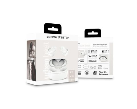 Energy Sistem | Urban Beat | Earphones | Wireless | In-ear | Microphone | Wireless | White Energy Sistem | Urban Beat | Earphones | Wireless | In-ear | Microphone | Wireless | White