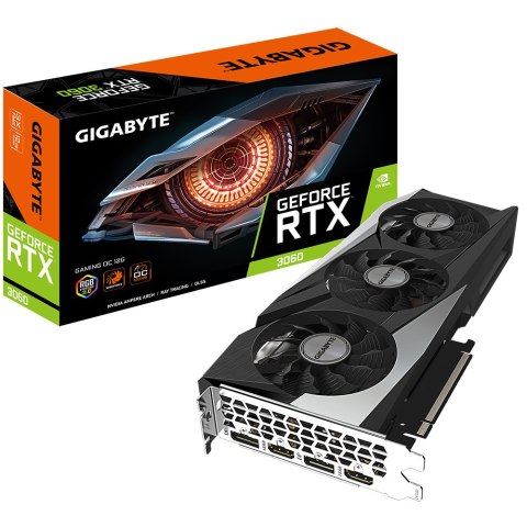 Gigabyte GV-N3060GAMING OC-12GD, LHR version NVIDIA, 12 GB, GeForce RTX 3060, GDDR6, PCI-E 4.0 x 16, Processor frequency 1837 MH Gigabyte GV-N3060GAMING OC-12GD, LHR version NVIDIA, 12 GB, GeForce RTX 3060, GDDR6, PCI-E 4.0 x 16, Processor frequency 1837 MH