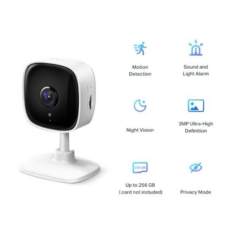TP-LINK | Home Security Wi-Fi Camera | Tapo C110 | Cube | 3 MP | 3.3mm/F/2.0 | Tryb prywatności, alarm dźwiękowy i świetlny, wyk TP-LINK | Home Security Wi-Fi Camera | Tapo C110 | Cube | 3 MP | 3.3mm/F/2.0 | Tryb prywatności, alarm dźwiękowy i świetlny, wyk