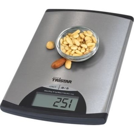 Tristar | Kitchen scale | KW-2435 | Maximum weight (capacity) 5 kg | Metallic Tristar | Kitchen scale | KW-2435 | Maximum weight (capacity) 5 kg | Metallic