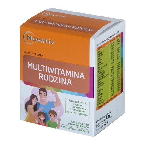 Novativ Multiwitamina Rodzina 60tabl. Novativ Multiwitamina Rodzina 60tabl.