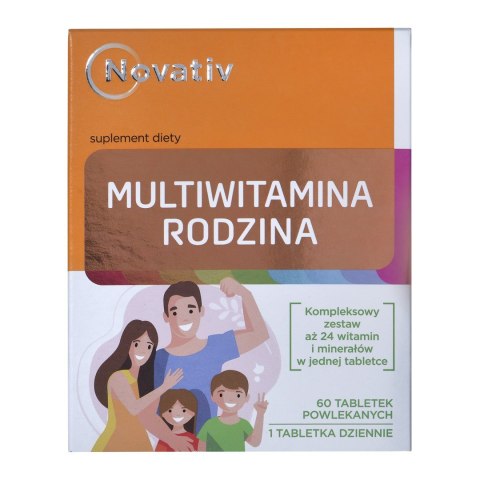 Novativ Multiwitamina Rodzina 60tabl. Novativ Multiwitamina Rodzina 60tabl.