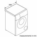 Bosch | Pralka | WNC254ARSN | Klasa efektywności energetycznej A/D | Ładowana od frontu | Pojemność prania 10,5 kg | 1400 obr/mi
