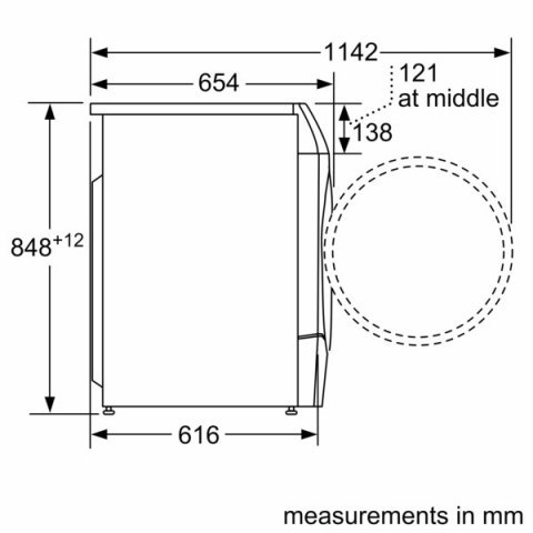 Bosch | Pralka | WNC254ARSN | Klasa efektywności energetycznej A/D | Ładowana od frontu | Pojemność prania 10,5 kg | 1400 obr/mi Bosch | Pralka | WNC254ARSN | Klasa efektywności energetycznej A/D | Ładowana od frontu | Pojemność prania 10,5 kg | 1400 obr/mi