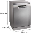 Bosch | Zmywarka | SMS4HVI00E | Wolnostojąca | Szerokość 60 cm | Liczba kompletów naczyń 14 | Liczba programów 6 | Klasa efektyw