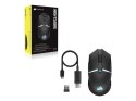 Corsair | Mysz dla graczy | NIGHTSABRE RGB | Bezprzewodowa | Bluetooth, 2,4 GHz | Czarna