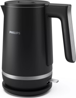 Czajnik dwuścienny Philips | HD9395/90 | Elektryczny | 2200 W | 1,7 L | Stal nierdzewna/Plastik | Podstawa obrotowa 360° | Czarn
