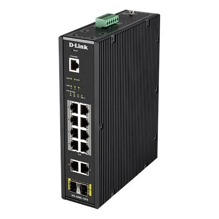 D-LINK DIS-200G-12PS Kierowany przełącznik przemysłowy L2 z 10 portami 10/100/1000Base-T oraz 2 portami 1000Base-X SFP D-Link | D-LINK DIS-200G-12PS Kierowany przełącznik przemysłowy L2 z 10 portami 10/100/1000Base-T oraz 2 portami 1000Base-X SFP D-Link |